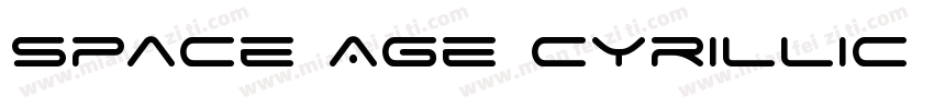 Space Age Cyrillic R字体转换